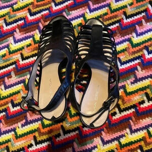 NWOT Via Spiga black heels sandals